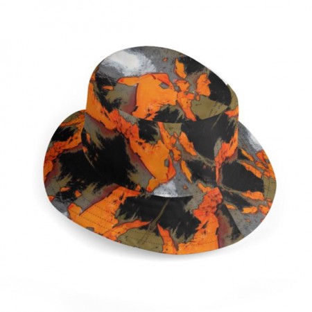 Splat Design Wide Brim Bucket Hat