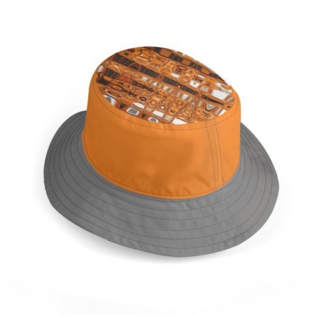 Splat Design Wide Brim Bucket Hat
