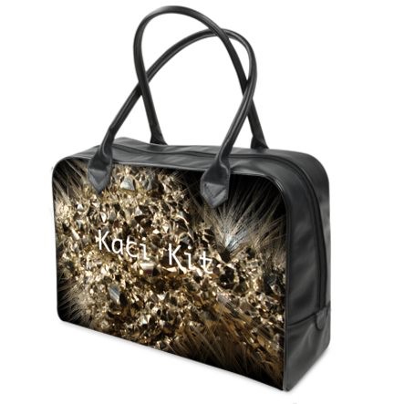 Crystal Gold Floral Kaci Kit Holdall