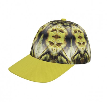 Abstract Yellow & Brown Encaustic Yellow Peak